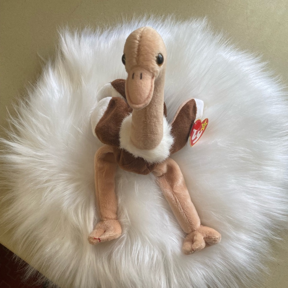 TY original beanie baby stretch the ostrich - Picture 1 of 10